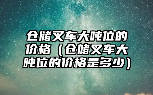 倉儲叉車大噸位的價(jià)格（倉儲叉車大噸位的價(jià)格是多少）