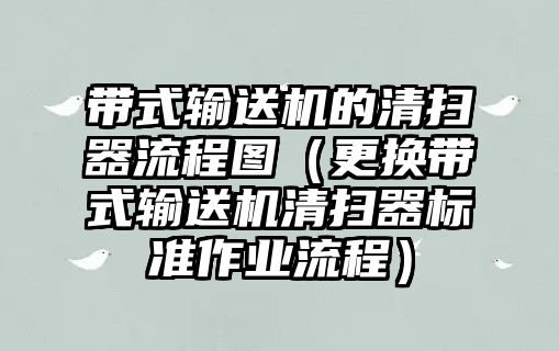 帶式輸送機的清掃器流程圖（更換帶式輸送機清掃器標(biāo)準(zhǔn)作業(yè)流程）