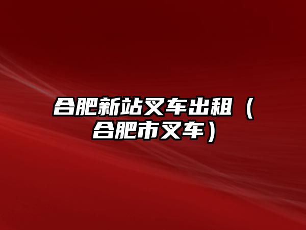 合肥新站叉車出租（合肥市叉車）