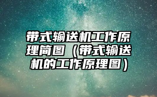 帶式輸送機(jī)工作原理簡(jiǎn)圖（帶式輸送機(jī)的工作原理圖）