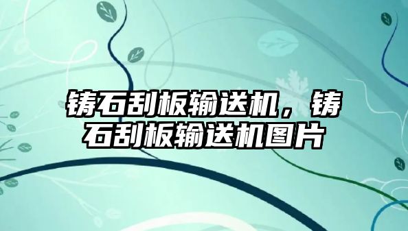 鑄石刮板輸送機，鑄石刮板輸送機圖片