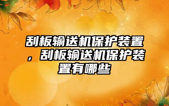 刮板輸送機保護裝置，刮板輸送機保護裝置有哪些