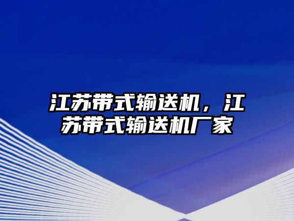 江蘇帶式輸送機，江蘇帶式輸送機廠家