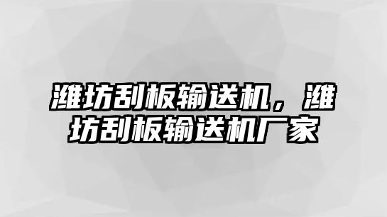 濰坊刮板輸送機(jī)，濰坊刮板輸送機(jī)廠家