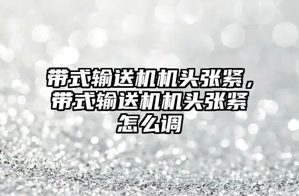 帶式輸送機機頭張緊，帶式輸送機機頭張緊怎么調(diào)