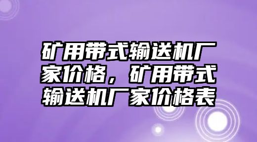 礦用帶式輸送機(jī)廠家價(jià)格，礦用帶式輸送機(jī)廠家價(jià)格表