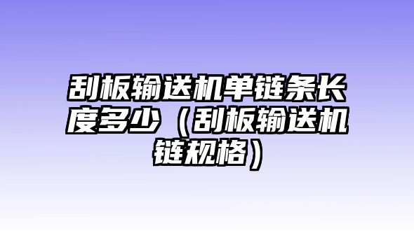 刮板輸送機(jī)單鏈條長(zhǎng)度多少（刮板輸送機(jī)鏈規(guī)格）