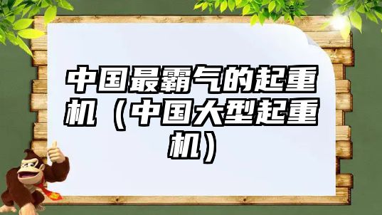 中國(guó)最霸氣的起重機(jī)（中國(guó)大型起重機(jī)）