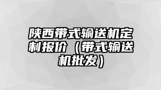 陜西帶式輸送機定制報價（帶式輸送機批發(fā)）