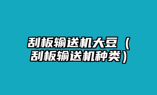 刮板輸送機(jī)大豆（刮板輸送機(jī)種類）