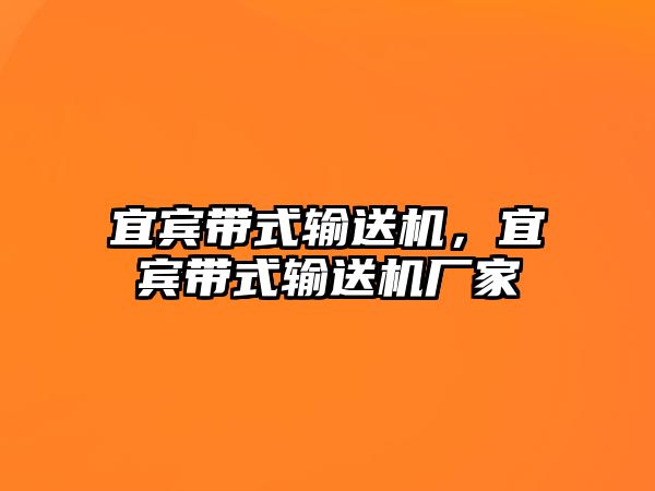 宜賓帶式輸送機，宜賓帶式輸送機廠家