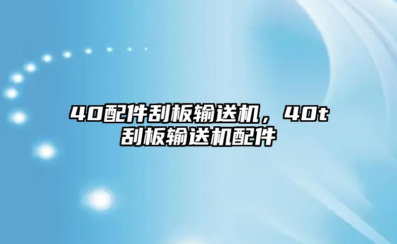 40配件刮板輸送機(jī)，40t刮板輸送機(jī)配件