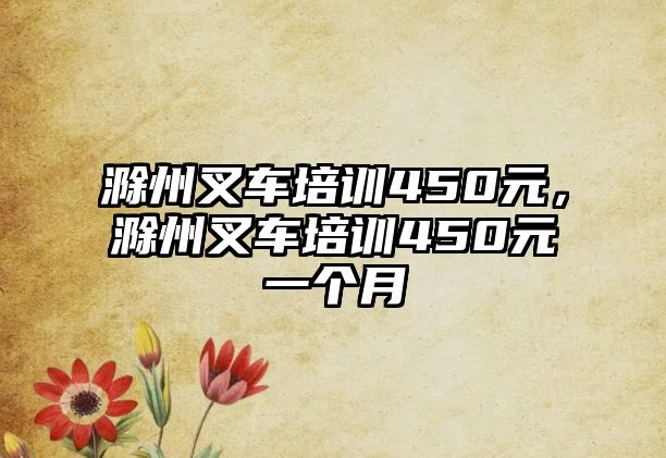 滁州叉車培訓450元，滁州叉車培訓450元一個月