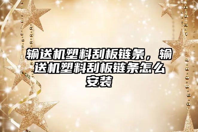 輸送機塑料刮板鏈條，輸送機塑料刮板鏈條怎么安裝