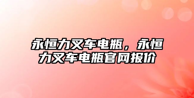 永恒力叉車電瓶，永恒力叉車電瓶官網(wǎng)報(bào)價(jià)